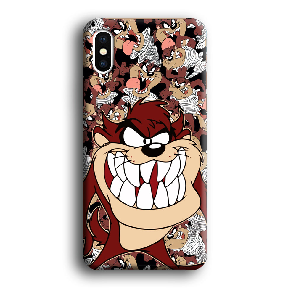 Tasmanian Devil Looney Tunes Angry Style iPhone Xs Max Case