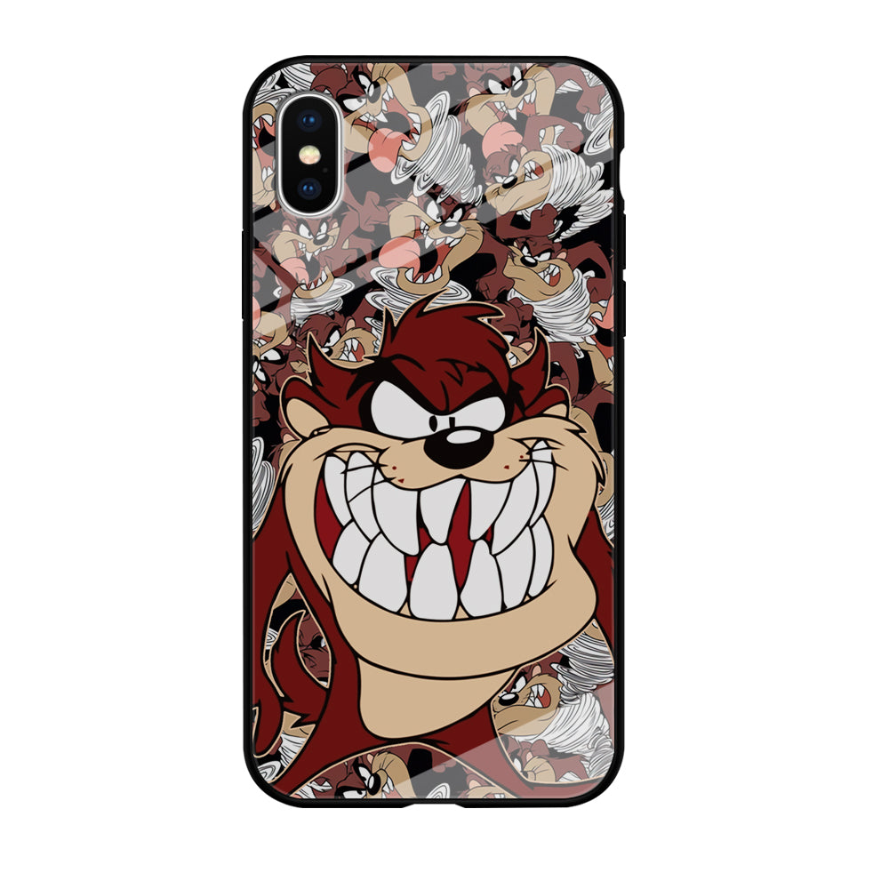Tasmanian Devil Looney Tunes Angry Style iPhone XS Case