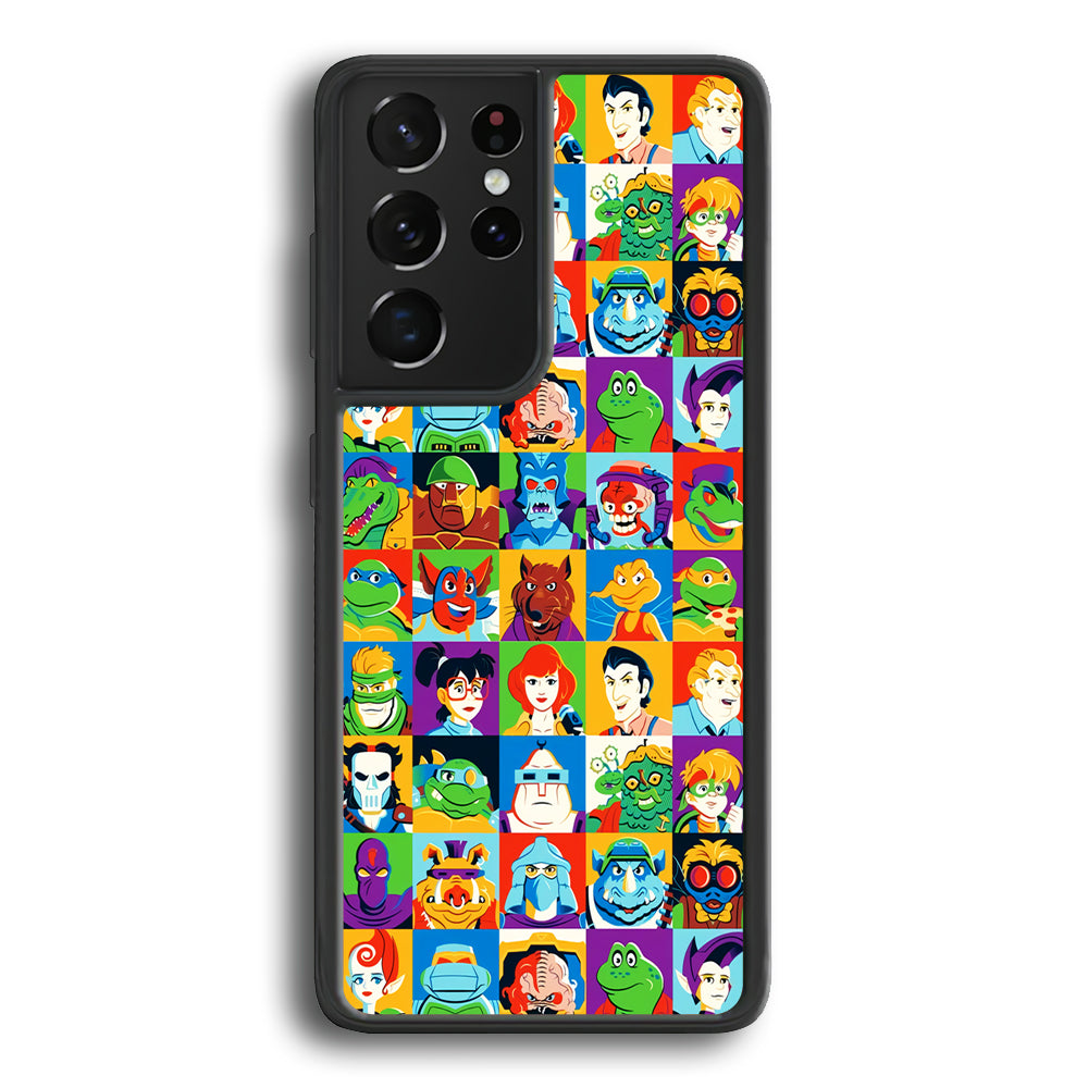 Teenage Mutant Ninja Turtles Character in Collage Samsung Galaxy S22 Ultra Case - Ezzystore