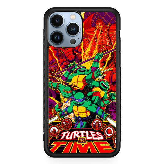 Teenage Mutant Ninja Turtles In Time Poster iPhone 15 Pro Case