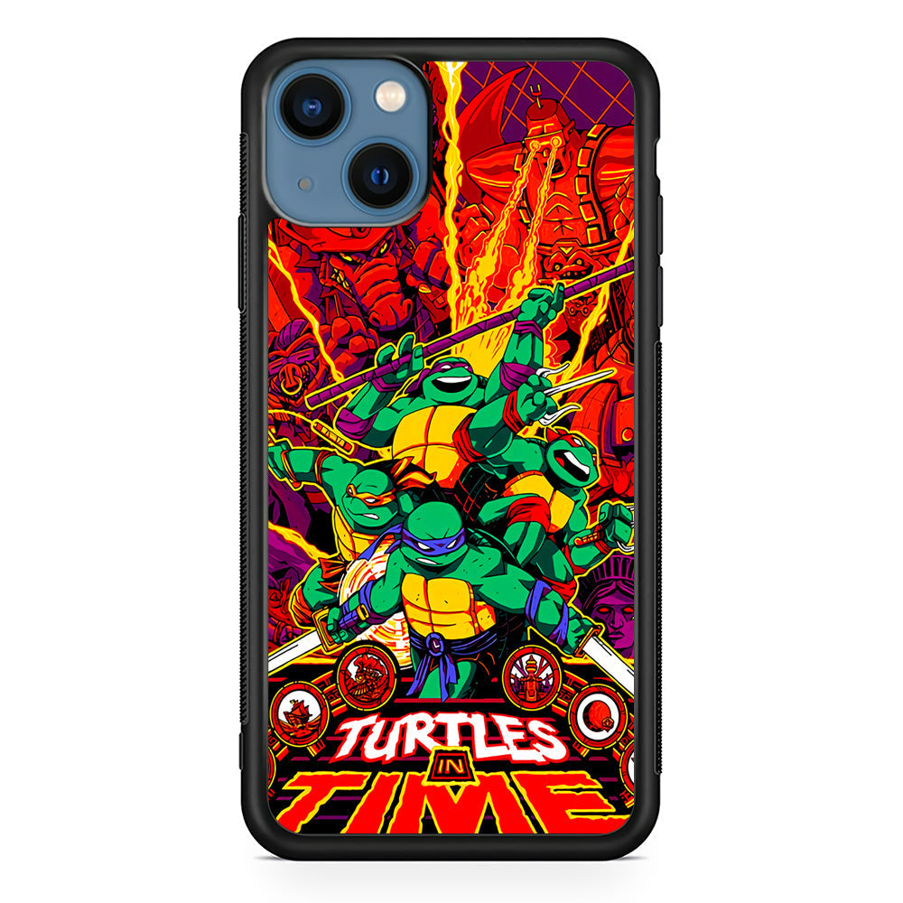 Teenage Mutant Ninja Turtles In Time Poster iPhone 15 Case
