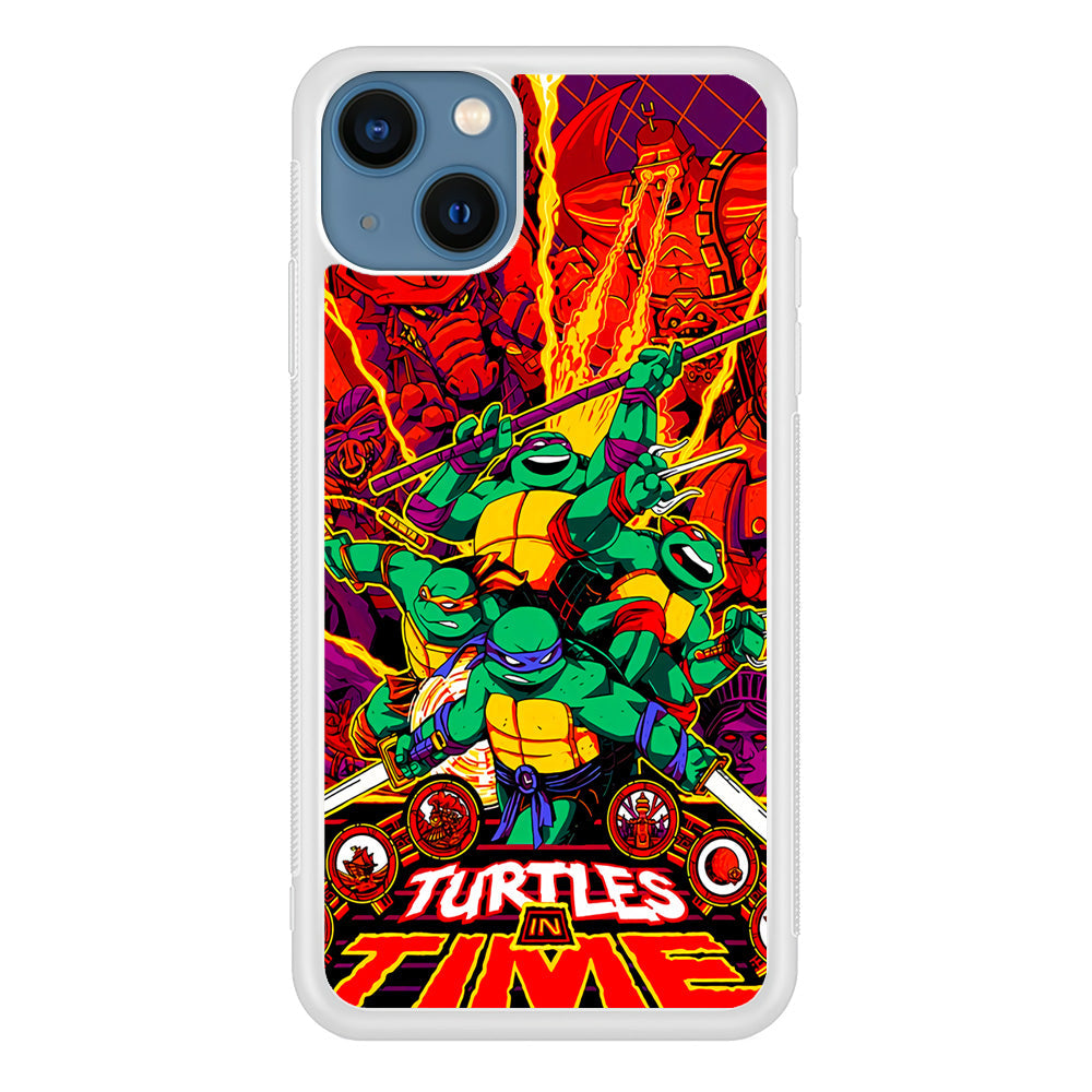 Teenage Mutant Ninja Turtles In Time Poster iPhone 15 Plus Case