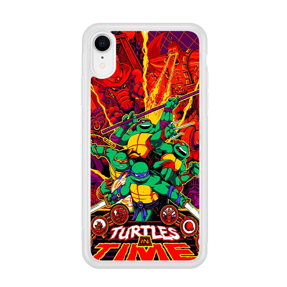 Teenage Mutant Ninja Turtles In Time Poster iPhone XR Case