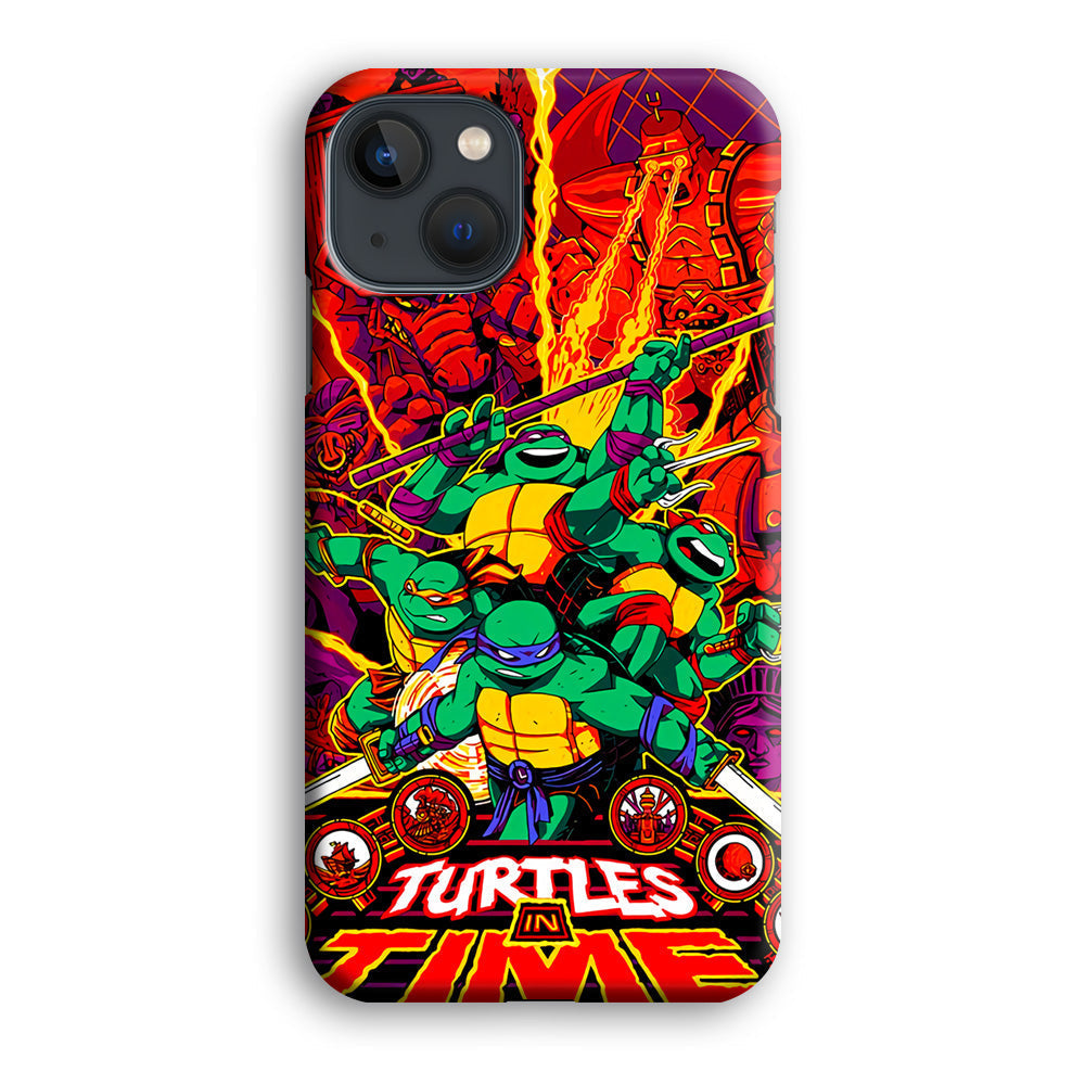 Teenage Mutant Ninja Turtles In Time Poster iPhone 15 Plus Case