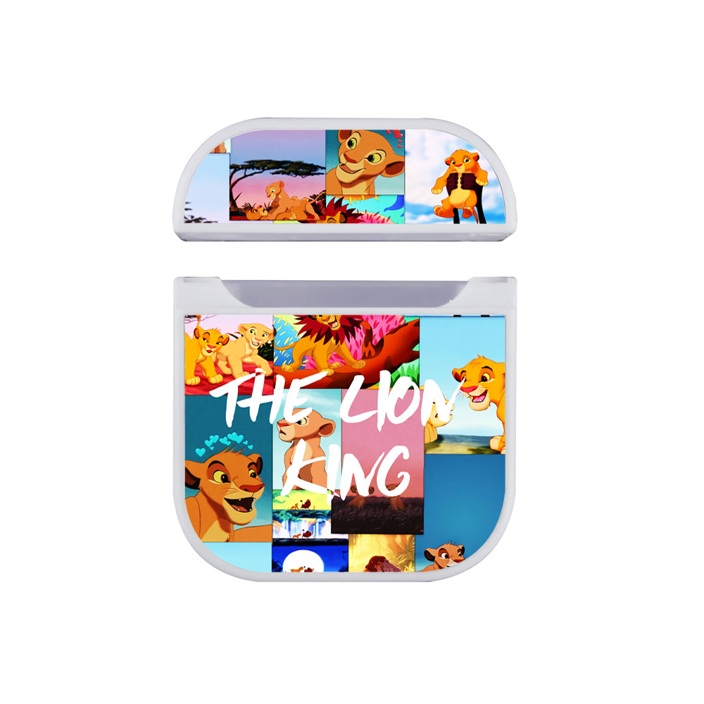 The Lion King Aesthetic Collage Hard Plastic Case Cover For Apple Airpods
