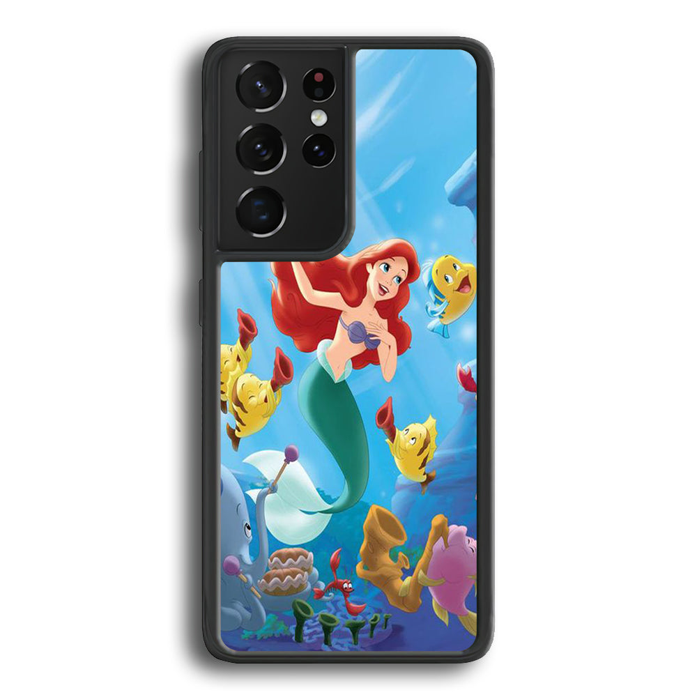 The Little Mermaid Best Friend Samsung Galaxy S23 Ultra Case - Ezzystore