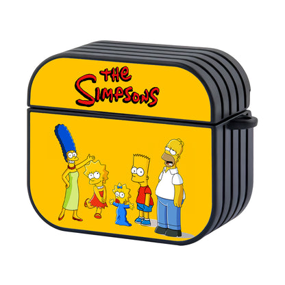 The Simpsons Family Yellow Hard Plastic Case Cover For Apple Airpods 3