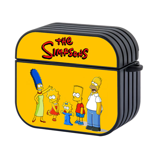 The Simpsons Family Yellow Hard Plastic Case Cover For Apple Airpods 3 - Ezzystore