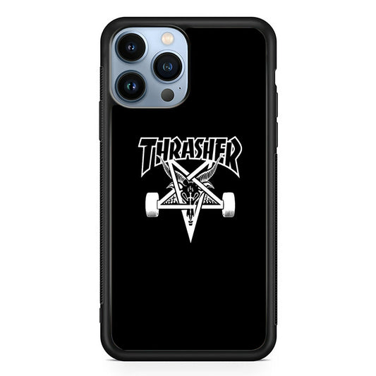 Thrasher x Pentagram Midnight Black iPhone 14 Pro Case - Ezzystore