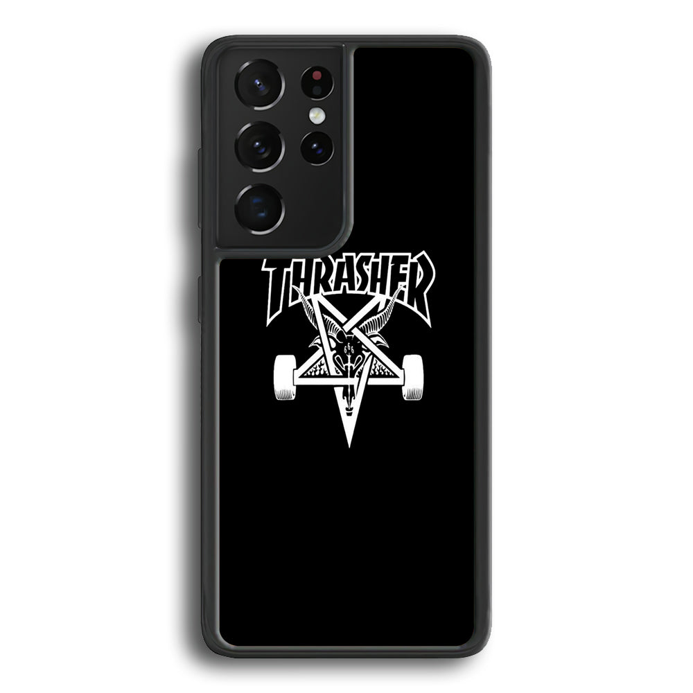 Thrasher x Pentagram Midnight Black Samsung Galaxy S22 Ultra Case - Ezzystore