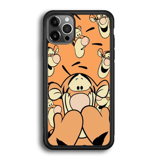 Tiger Winnie The Pooh Expression iPhone 12 Pro Case