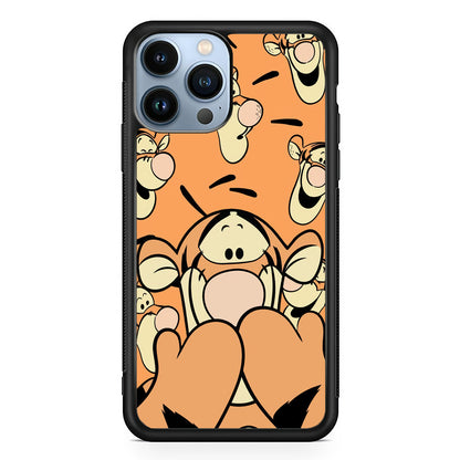 Tiger Winnie The Pooh Expression iPhone 14 Pro Max Case