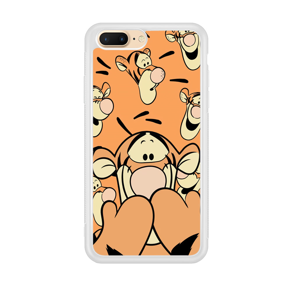 Tiger Winnie The Pooh Expression iPhone 8 Plus Case