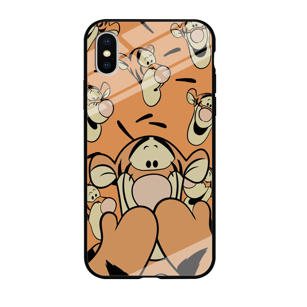 Tiger Winnie The Pooh Expression iPhone X Case