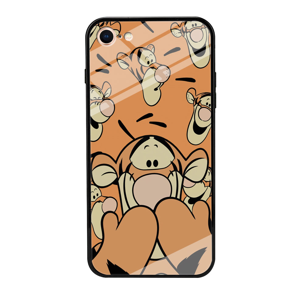 Tiger Winnie The Pooh Expression iPhone 8 Case