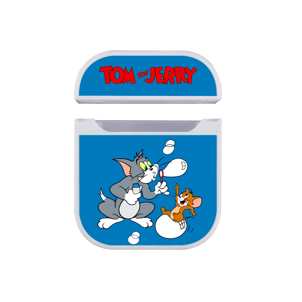 Tom And Jerry Soap Balloon Hard Plastic Case Cover For Apple Airpods