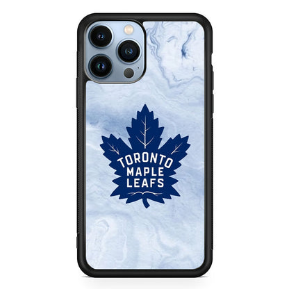 Toronto Maple Leafs Marble Logo iPhone 14 Pro Case