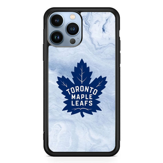 Toronto Maple Leafs Marble Logo iPhone 14 Pro Max Case
