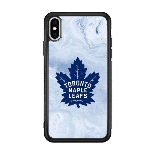Toronto Maple Leafs Marble Logo iPhone Xs Max Case