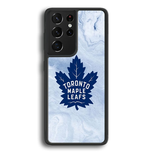 Toronto Maple Leafs Marble Logo Samsung Galaxy S21 Ultra Case