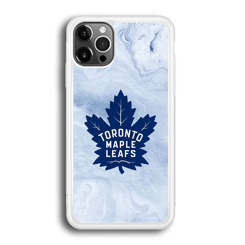 Toronto Maple Leafs Marble Logo iPhone 12 Pro Case