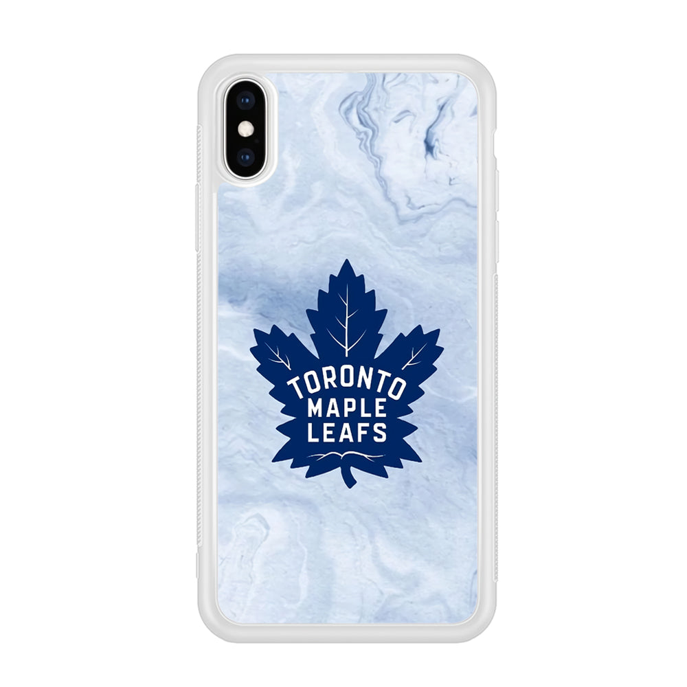 Toronto Maple Leafs Marble Logo iPhone X Case