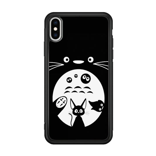 Totoro And Friends Silhouette Art iPhone Xs Max Case