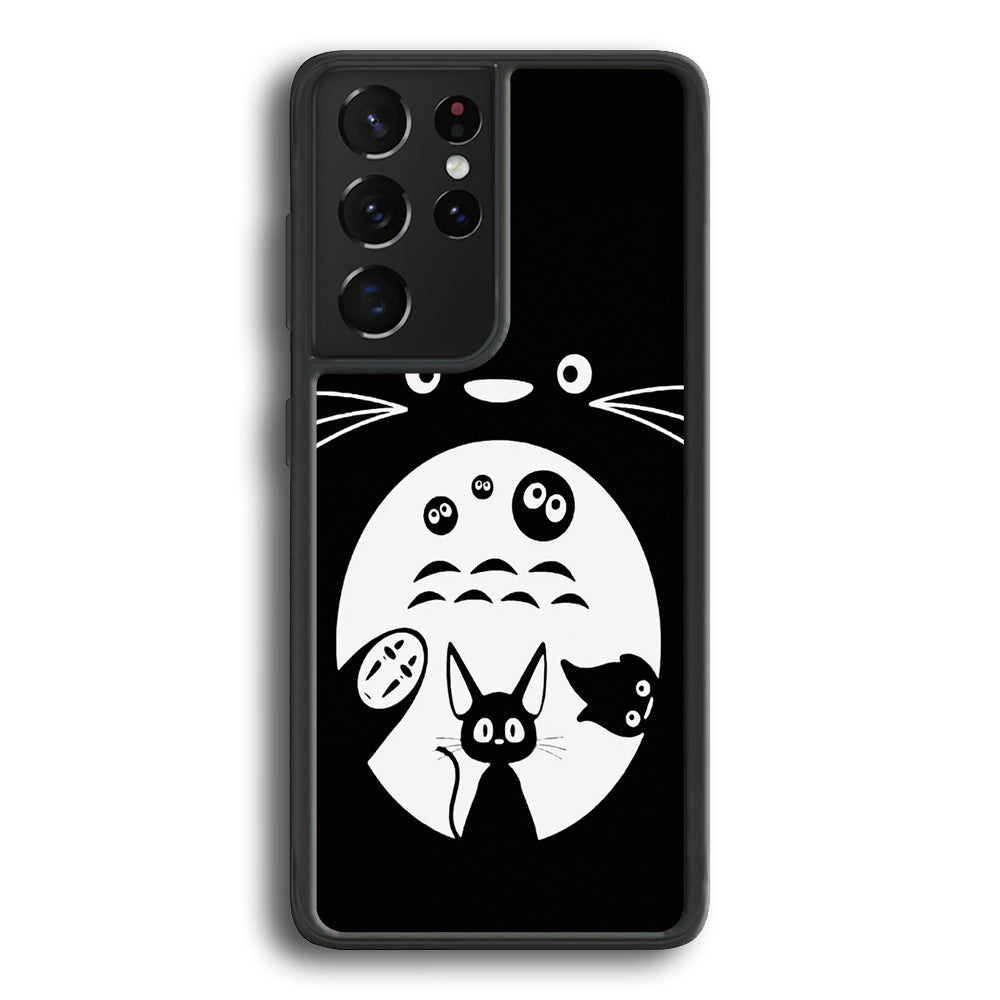 Totoro And Friends Silhouette Art Samsung Galaxy S24 Ultra Case - Ezzystore