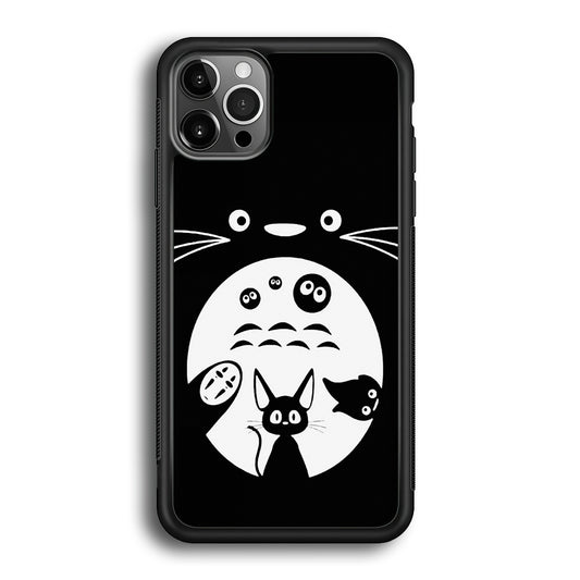 Totoro And Friends Silhouette Art iPhone 12 Pro Case