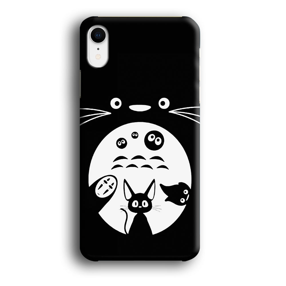 Totoro And Friends Silhouette Art iPhone XR Case