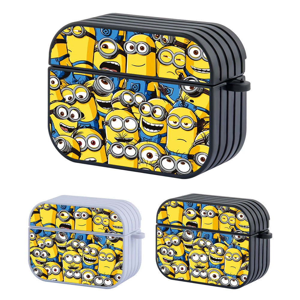 Troops Of Minions Hard Plastic Case Cover For Apple Airpods Pro