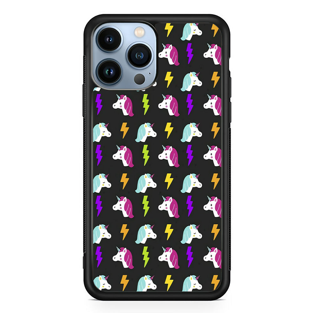 Unicorn Flash Grey iPhone 14 Pro Case