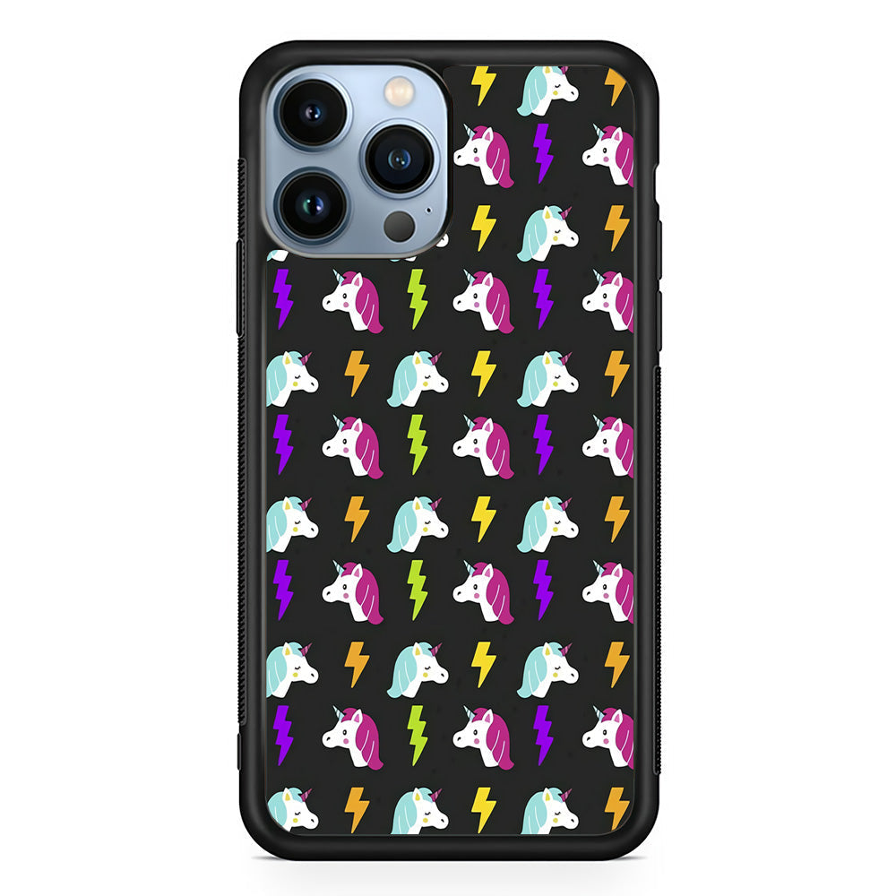 Unicorn Flash Grey iPhone 15 Pro Case
