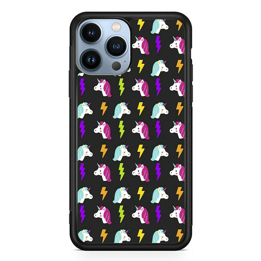 Unicorn Flash Grey iPhone 15 Pro Max Case