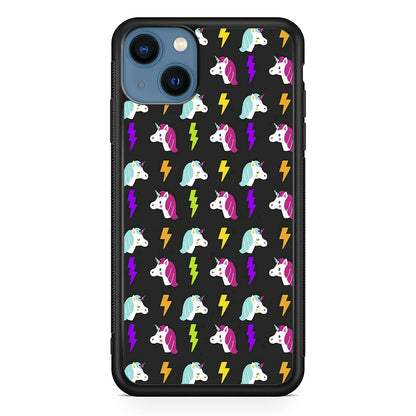 Unicorn Flash Grey iPhone 15 Plus Case