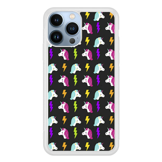 Unicorn Flash Grey iPhone 15 Pro Case