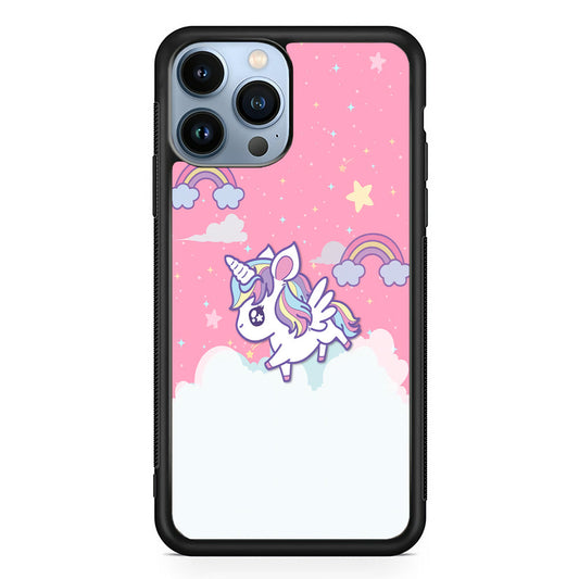 Unicorn Pink Cotton iPhone 14 Pro Case