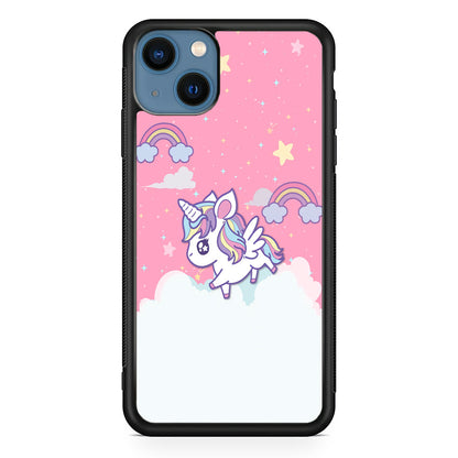 Unicorn Pink Cotton iPhone 15 Plus Case