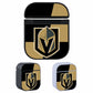 Vegas Golden Knights Black Gold Hard Plastic Case Cover For Apple Airpods