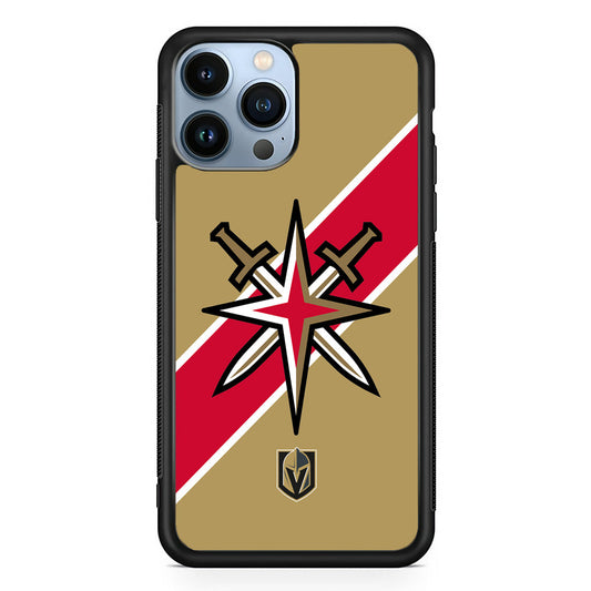 Vegas Golden Knights Red Stripe iPhone 14 Pro Case
