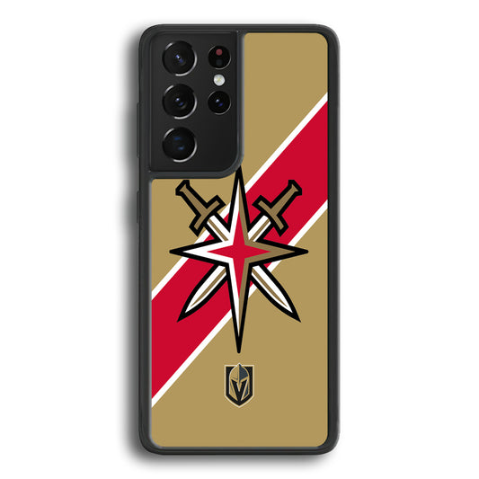 Vegas Golden Knights Red Stripe Samsung Galaxy S21 Ultra Case