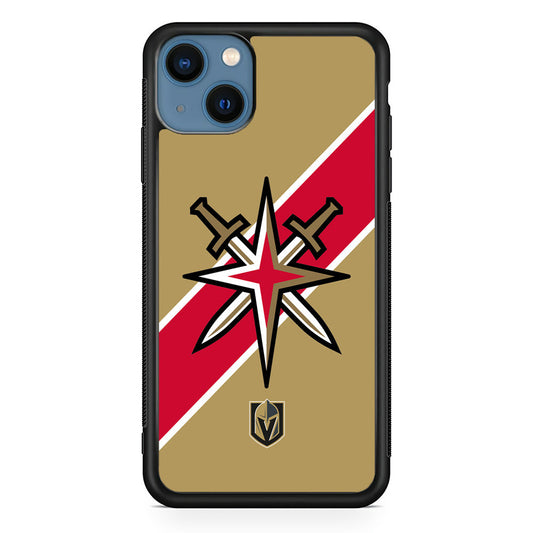 Vegas Golden Knights Red Stripe  iPhone 14 Plus Case