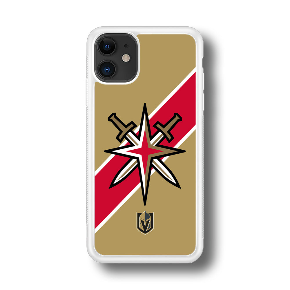 Vegas Golden Knights Red Stripe iPhone 11 Case