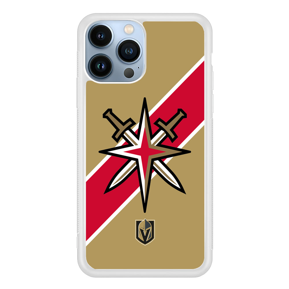 Vegas Golden Knights Red Stripe iPhone 14 Pro Max Case