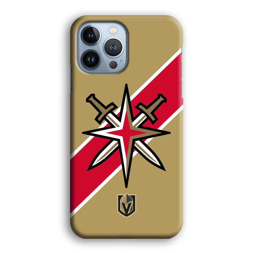 Vegas Golden Knights Red Stripe iPhone 14 Pro Max Case