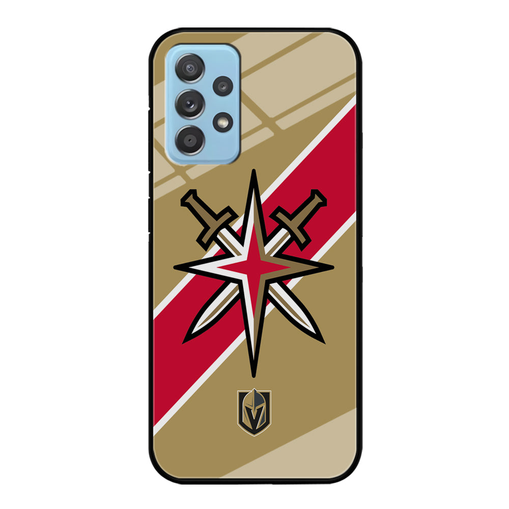 Vegas Golden Knights Red Stripe Samsung Galaxy A72 Case