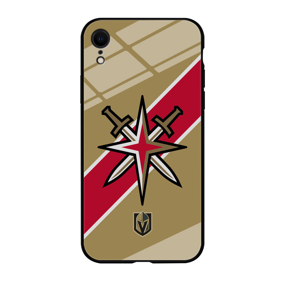 Vegas Golden Knights Red Stripe iPhone XR Case