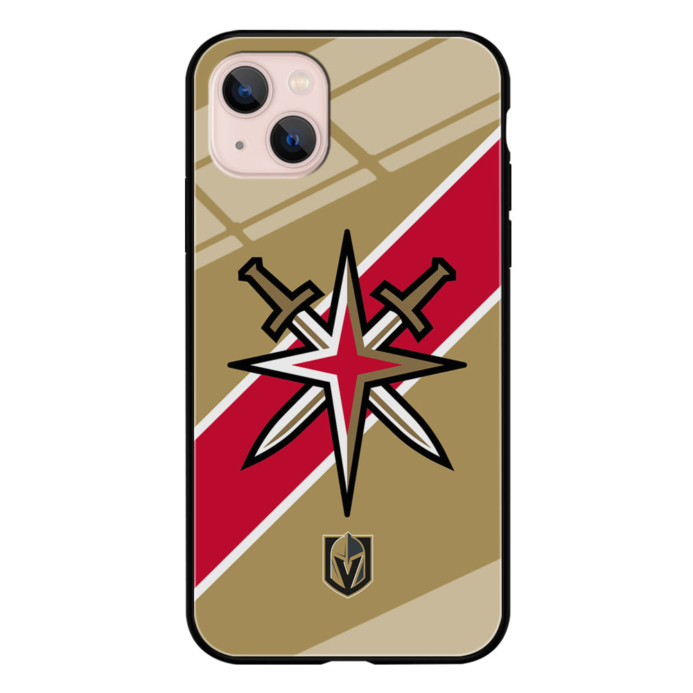 Vegas Golden Knights Red Stripe  iPhone 14 Plus Case
