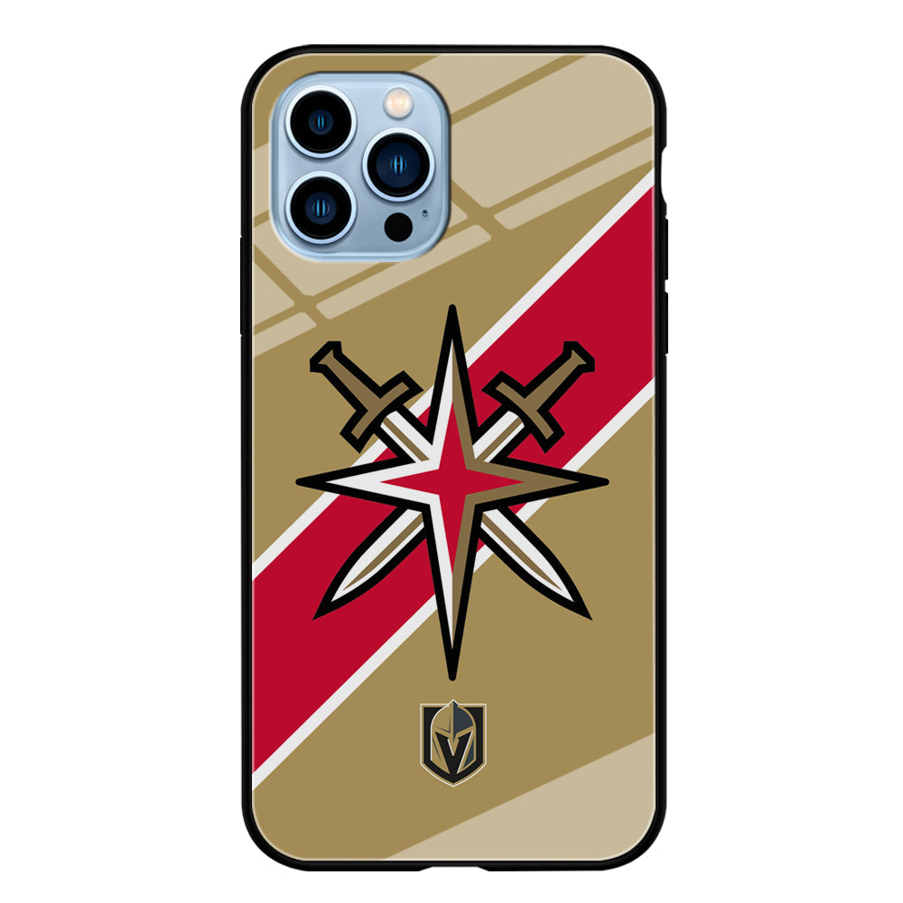 Vegas Golden Knights Red Stripe iPhone 14 Pro Max Case