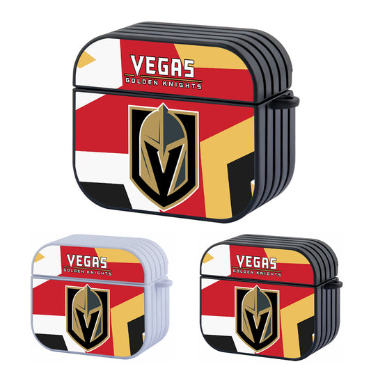 Vegas Golden Knights Team Hard Plastic Case Cover For Apple Airpods 3